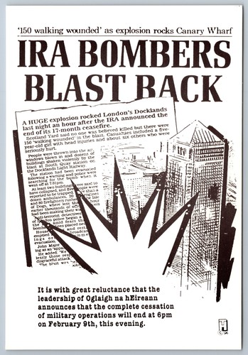 Canary wharf ira bombing - canary,