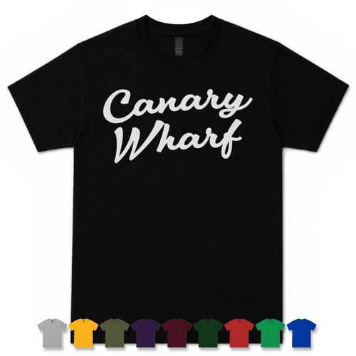 Canary wharf retro script - canary,