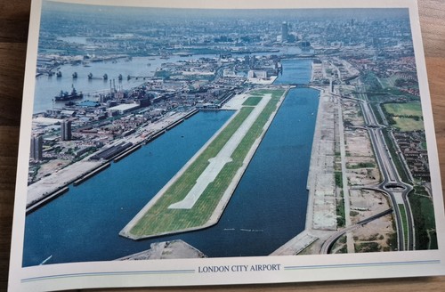 London city airport postcard - london,