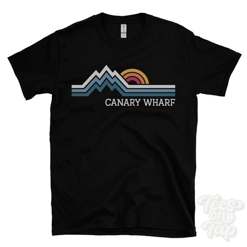 Canary wharf retro - retro, parody