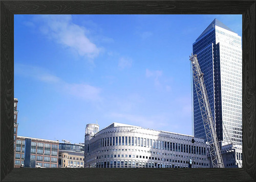 Canary wharf framed wall art - framed,